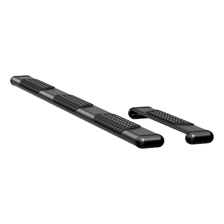 Luverne Truck Equipment O-MEGA II 6IN OVAL STEPS BLACK TEXTURED POWDER COAT 584100-570744